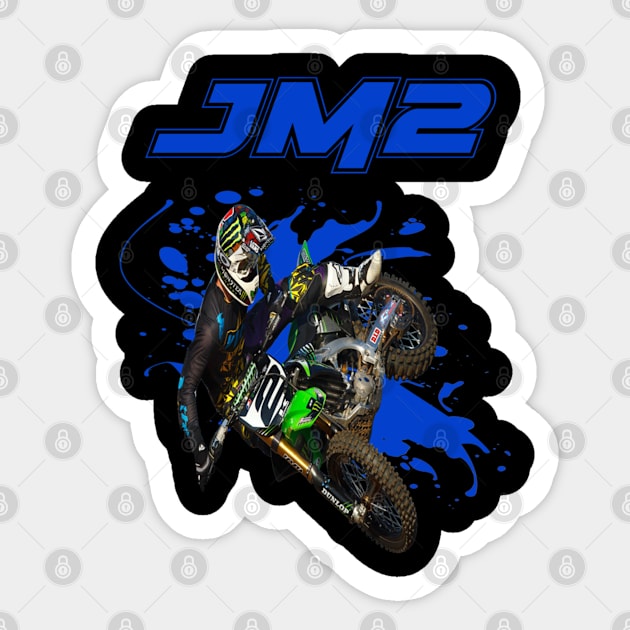 Jeremy McGrath JM2 Sticker by lavonneroberson